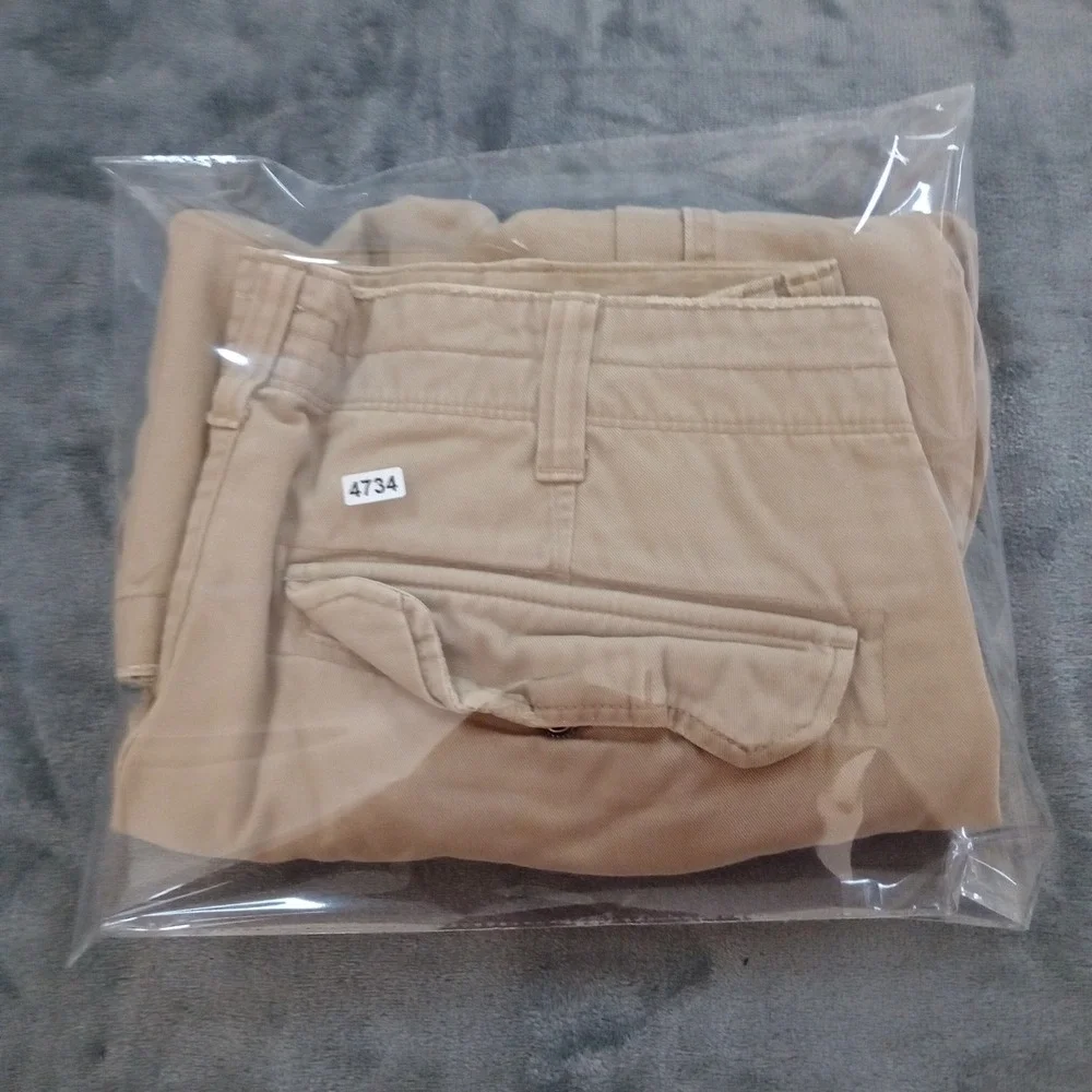 Polo Jeans Co Cargo Shorts Mens 36 Tan‎ Khaki 100% Cotton Utility Relaxed Fit